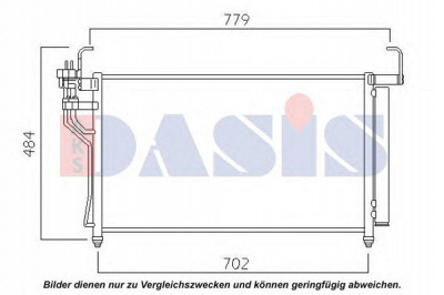 AKS DASIS 512090n -  Конденсатор, кондиционер